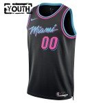 Maillot NBA Miami Heat Personnalisable Nike 2025-26 City Edition Noir Swingman - Enfant